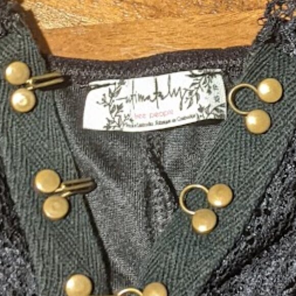 Free People Intimately - Wait For It Velvet Bodycon Mini Dress | Black | XS - Picture 7 of 9